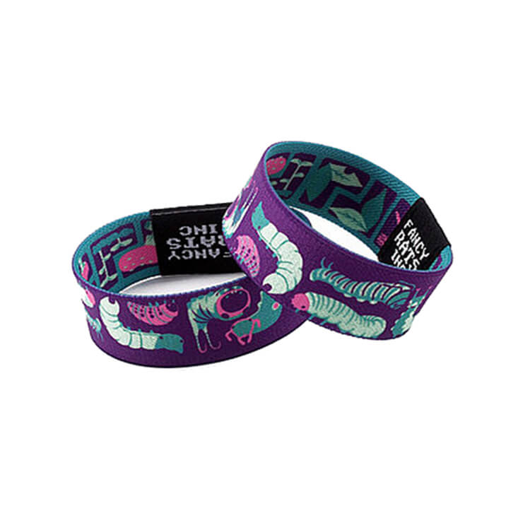 Festival Party Events Polyester Elastic Fabric wristbands