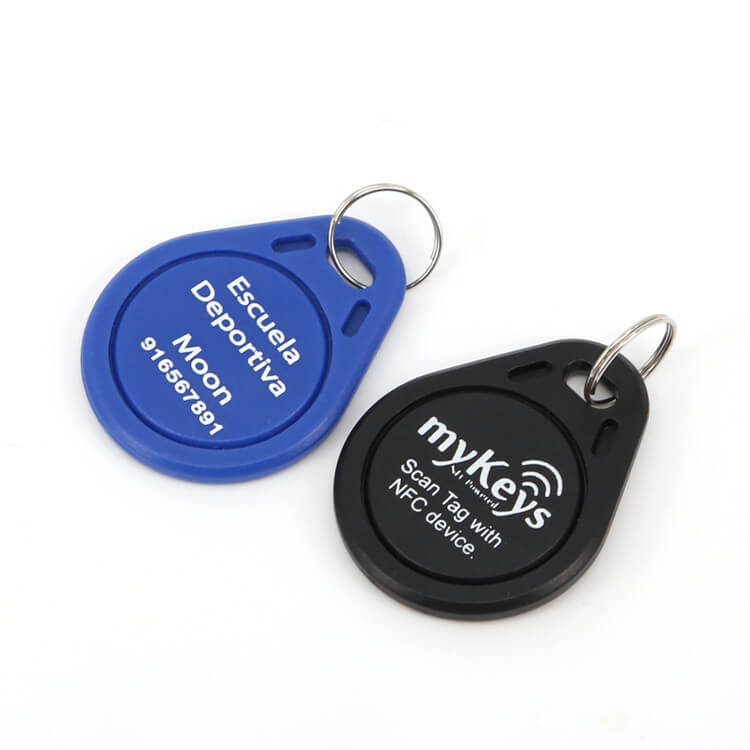 Most Popular 14443A N-TAG NFC Chip ABS Material NFC keychain